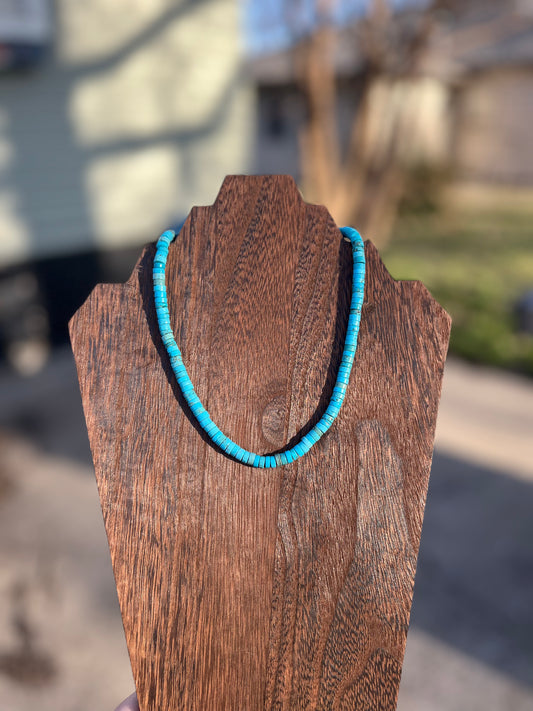 Heishi Bead Necklace 16 inch