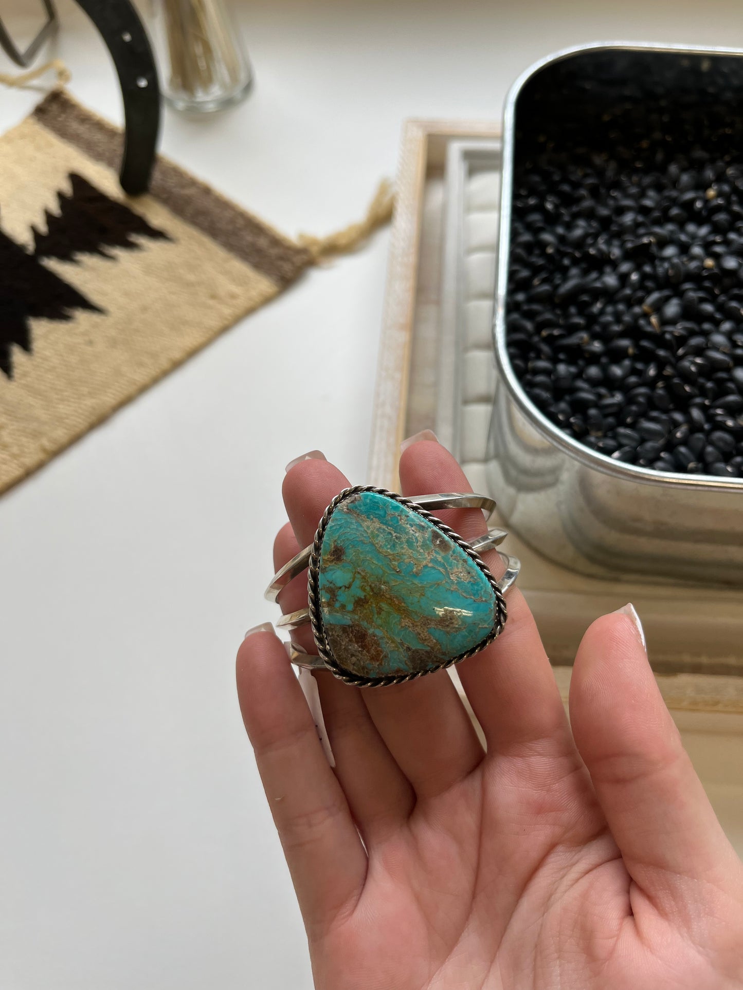 Three Band Turquoise Cuff (Lorenzo + Jerilyn Chee)