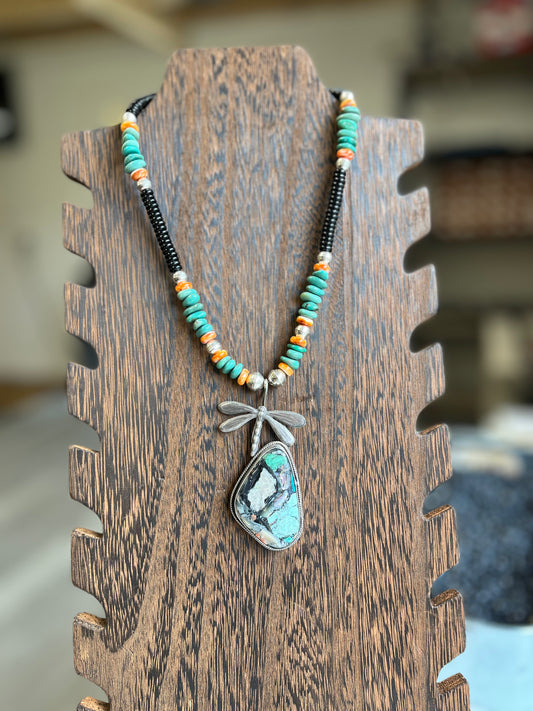 Dragonfly Pendant Necklace - 18"