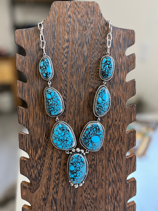 Hubei Turquoise Statement Necklace