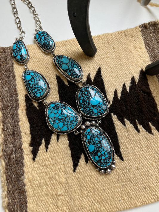 Hubei Turquoise Statement Necklace