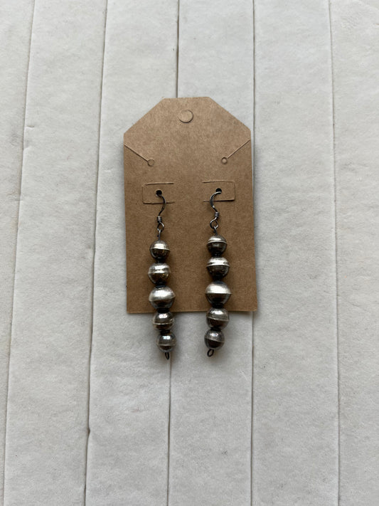Silver Dune Drop Earrings