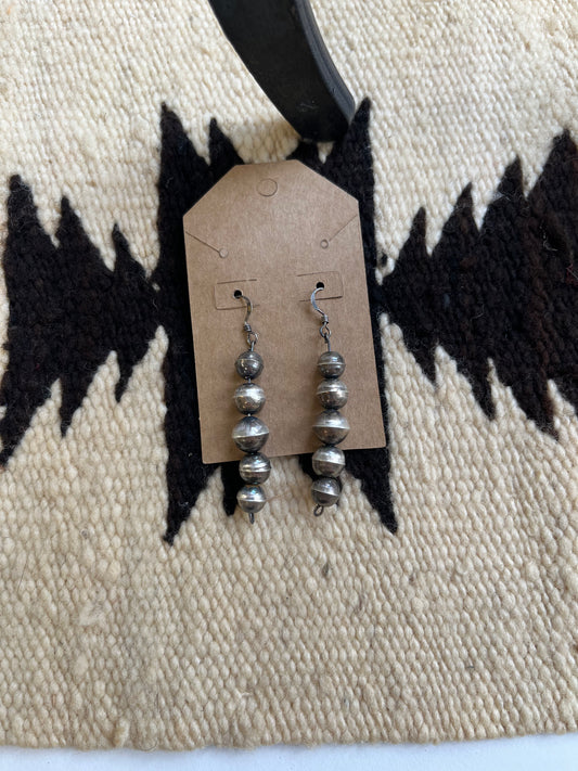 Silver Dune Drop Earrings