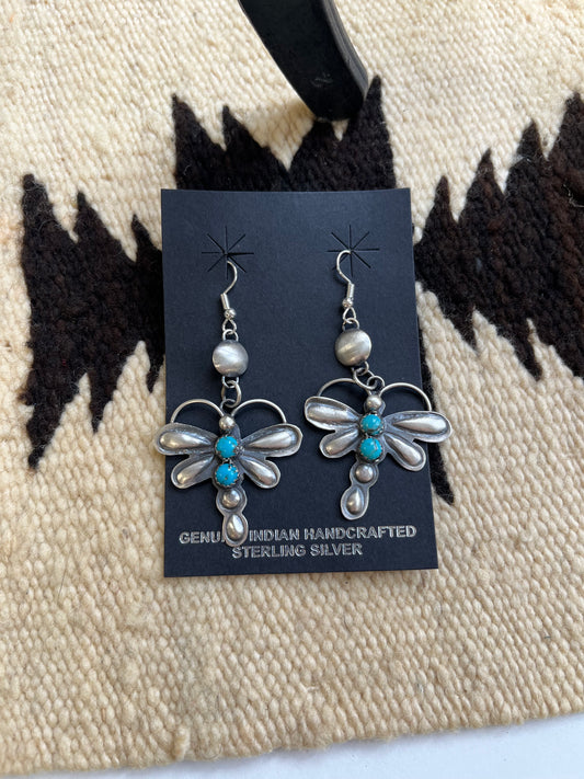 Desert Dragonfly Dangle Earrings