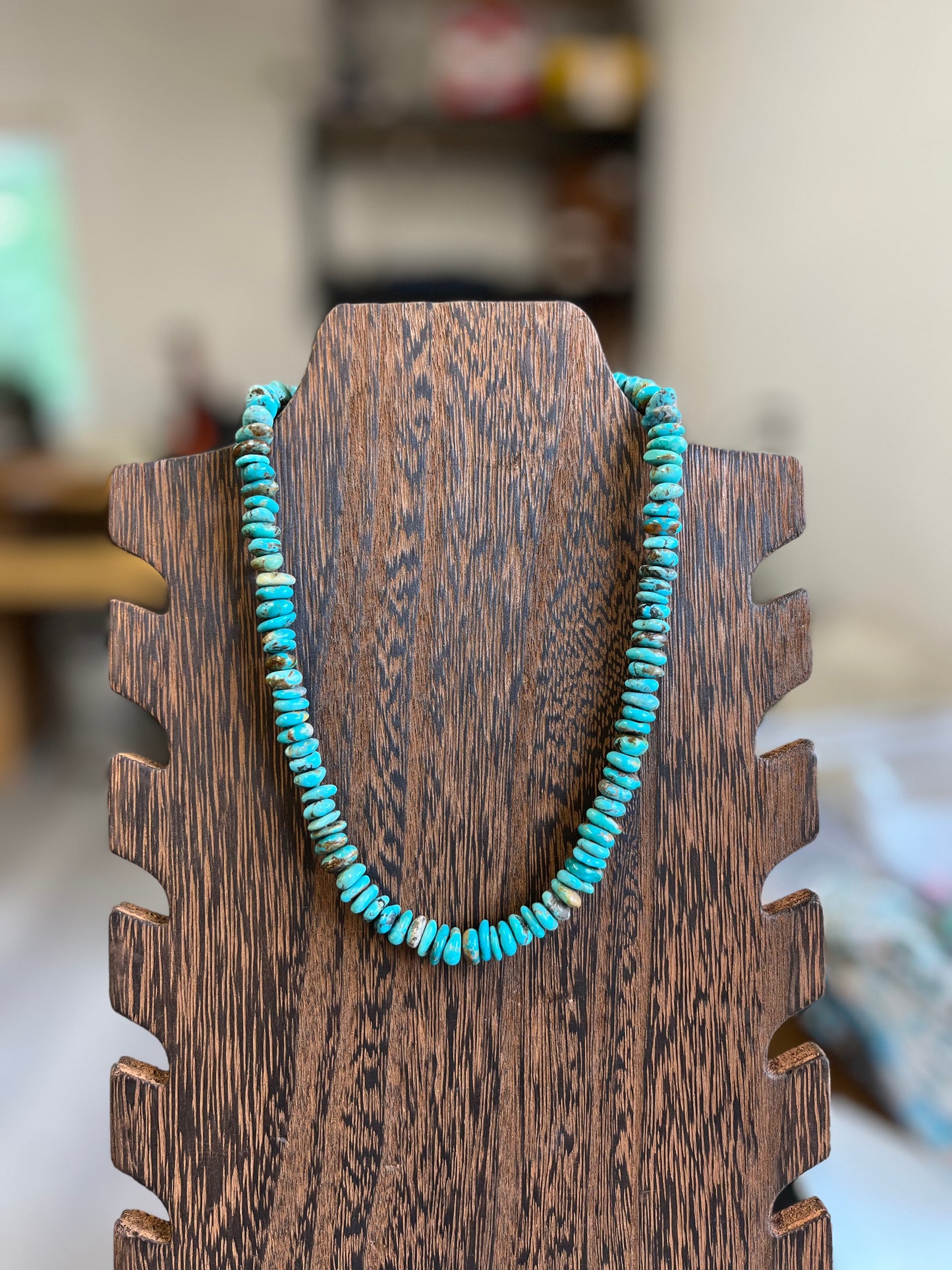 Rough Turquoise Necklace - 16"