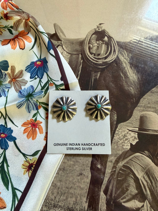 Concho Turquoise Studs