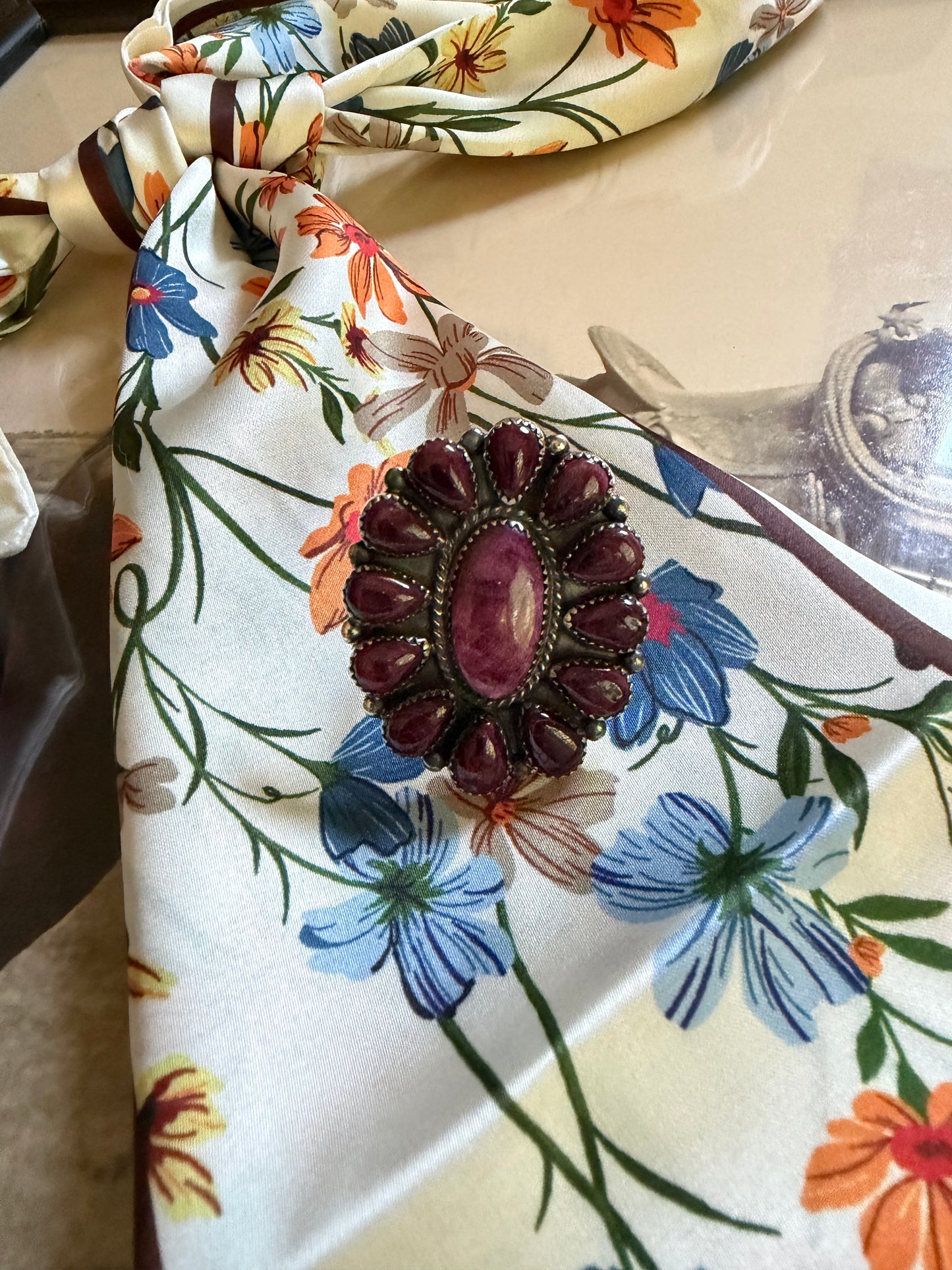 Purple Sage Adjustable Ring